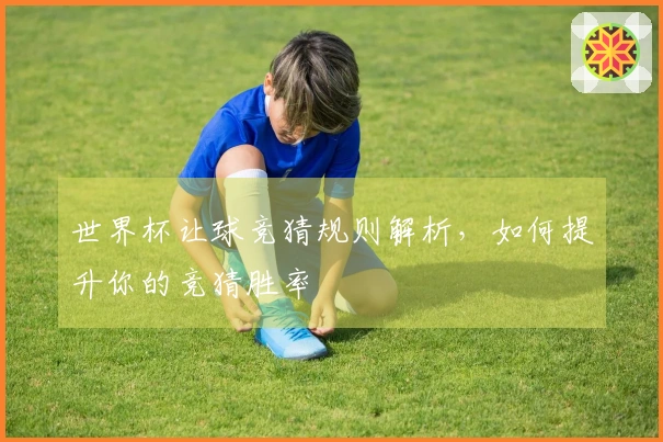 世界杯让球竞猜规则解析，如何提升你的竞猜胜率